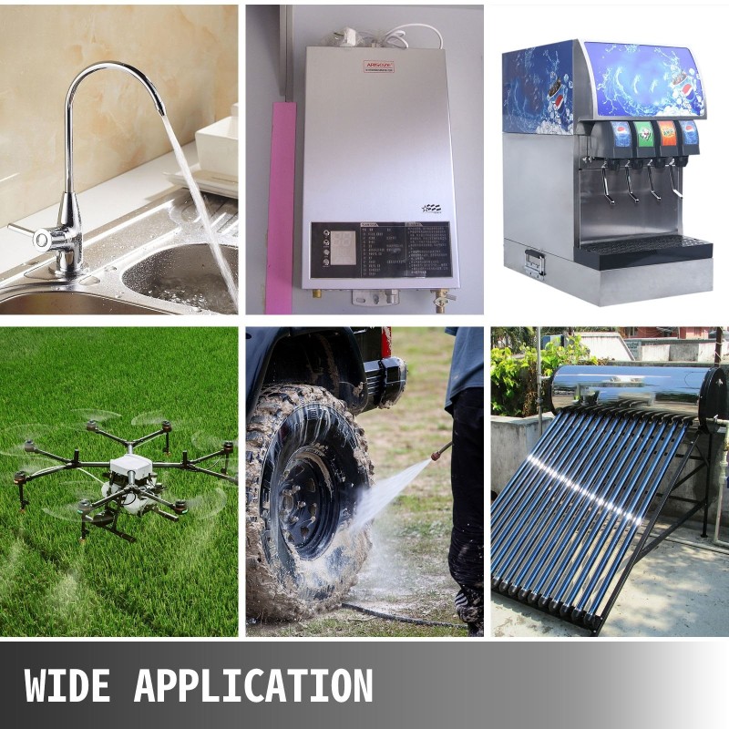 Kalvovesipumppu 12 voltin valurautarunkoinen automaattinen itseimevä 17 litraa minuutissa maksimipaine 2,76 bar