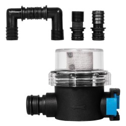 Kalvovesipumppu 12 voltin valurautarunkoinen automaattinen itseimevä 17 litraa minuutissa maksimipaine 2,76 bar