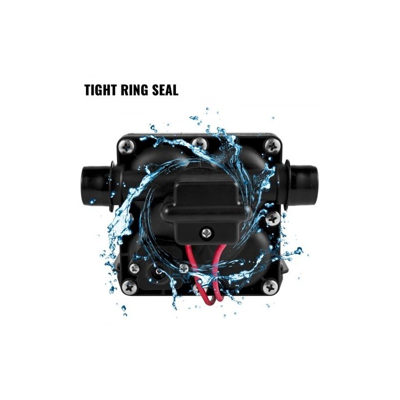 Kalvopumppu 12 voltin itseimevä polypropeenirungolla 15 litraa minuutissa 3,8 bar