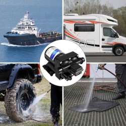 Makean veden kalvopumppu 12 V polypropeenirunko 11 l/min 3,8 bar