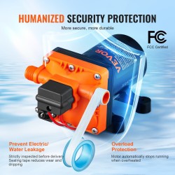 12V itsestäänimevä kalvovesipumppu 13,25 l/min 55 PSI painekytkin