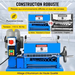Johdonkuorintakone automaattinen alumiiniseosrunko sähköinen 370 W 1,5–38 mm 10 terää