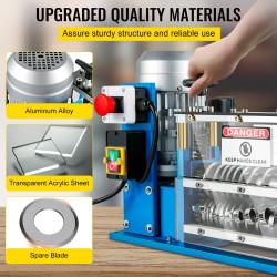 Sähkökäyttöinen johdonkuorintakone alumiiniseos akryyli teräspohja 1,5–38 mm 11 kanavaa 10 terää