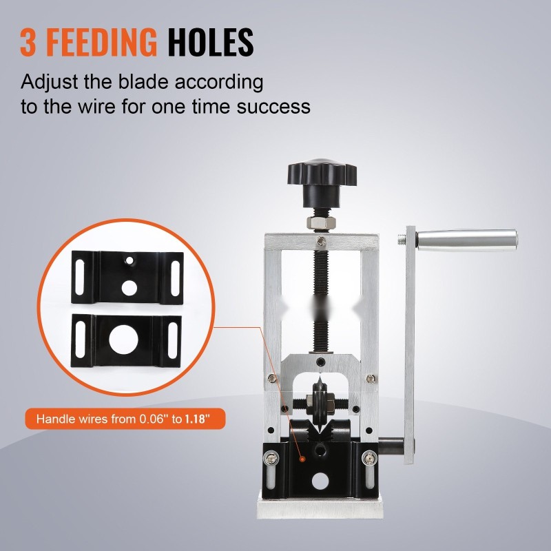 Johdonkuorintakone alumiiniseoksesta 1,5–30 millimetriä käsikäyttöinen tai porakoneella käytettävä