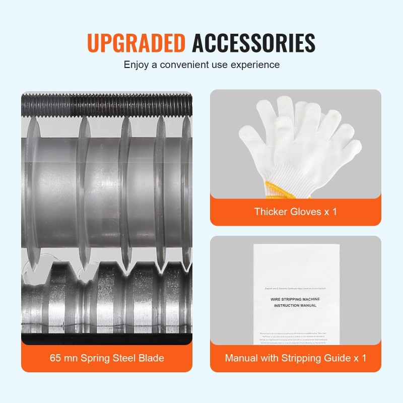 Johdonkuorintakone valurautarunko 1,5–25 mm 60 watin 7 kanavaa kuparin talteenottoon