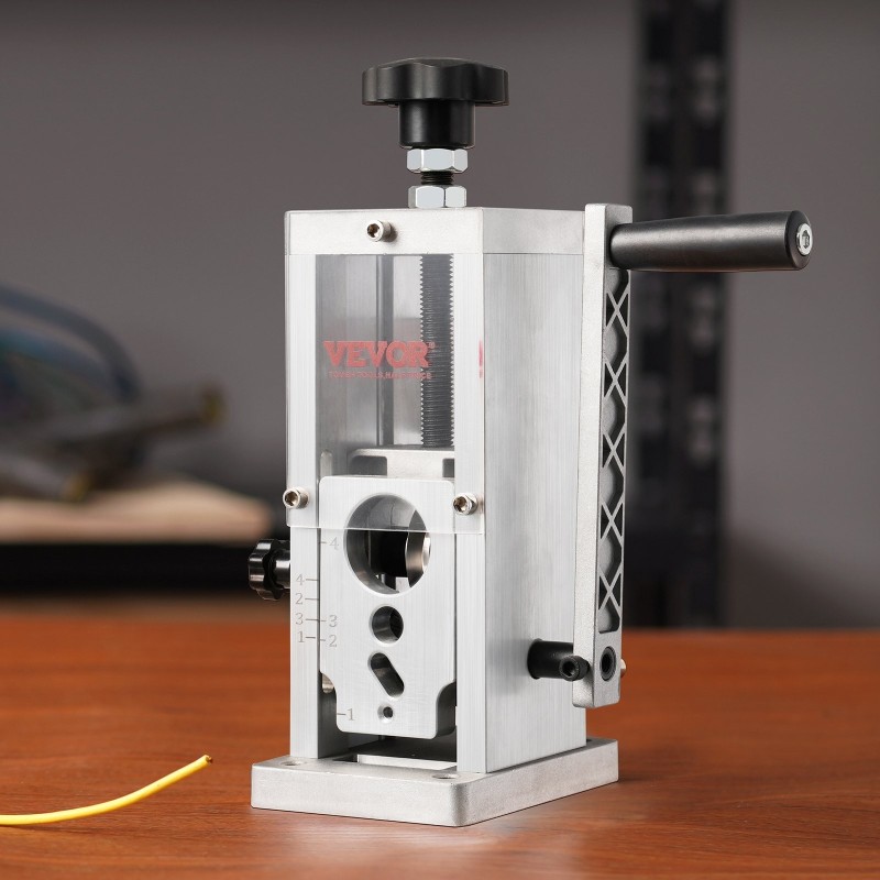 Johdonkuorintakone kompakti alumiiniseosrunko 1,5–40 mm kuparijohtojen kuorintaan käsikäyttö tai porakonekäyttö