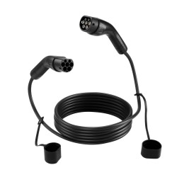 Sähköauton latausjatkokaapeli tyyppi 2 7 metriä 11 kilowattia 16 ampeeria IP65