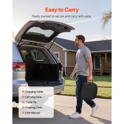 Jatkojohto sähköautolle tyyppi 2 10 m 32 A 22 kW IP65