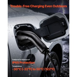 Type 2 -sähköauton latausjatkojohto 10 m 11 kW 3-vaiheinen IP65