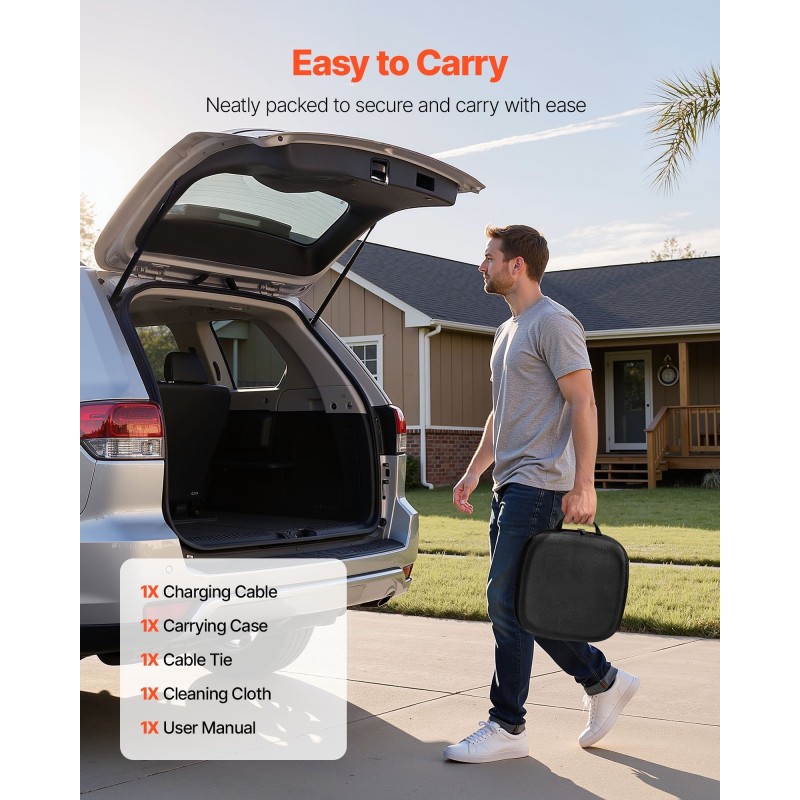 Type 2 -sähköauton latausjatkojohto 10 m 11 kW 3-vaiheinen IP65