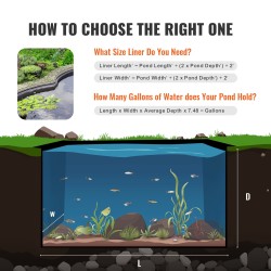 EPDM-allaskalvo 4,6 x 6 m 1,5 mm musta puutarha- ja koilammikoille