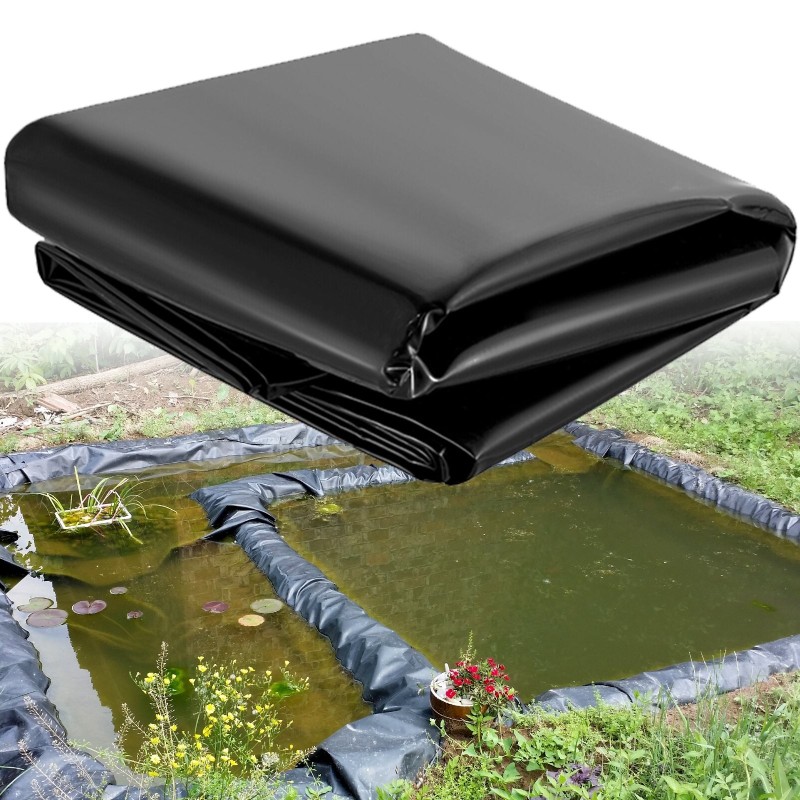 Allaskalvo LLDPE 6 x 7,6 m 0,5 mm musta kalalammikoille