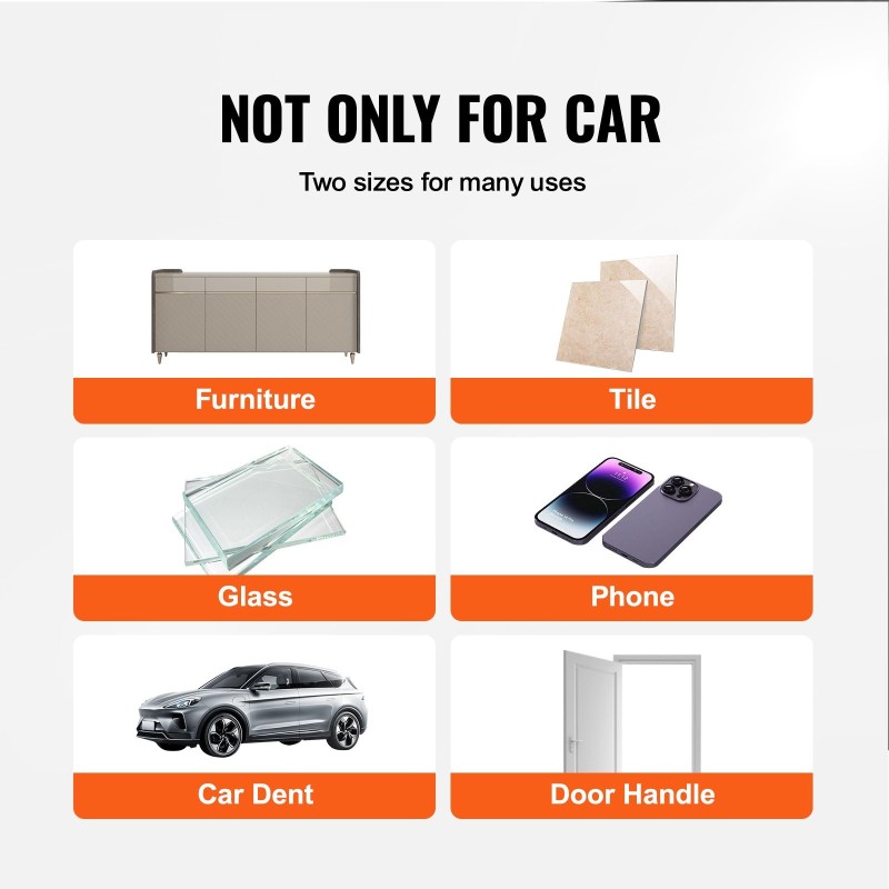 Imukuppusarja 3 kpl ABS kahvalla 20 kg imuteho kolhujen oikaisuun