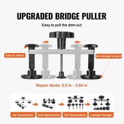 Siltamallinen lommonvetäjä sarja auton koripeltien oikaisuun alumiini ja ABS-muovi liimapistoolilla ja vetotapeilla