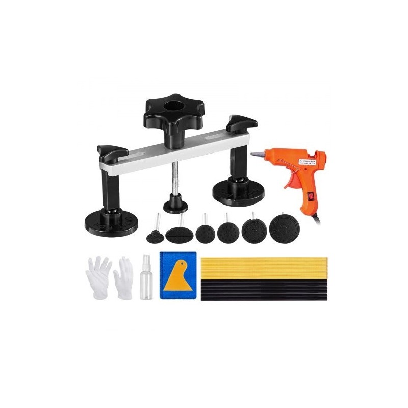 Siltamallinen lommonvetäjä sarja auton koripeltien oikaisuun alumiini ja ABS-muovi liimapistoolilla ja vetotapeilla