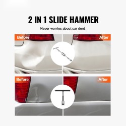 Auton korin lommon oikaisusarja ruostumatonta terästä kuumaliimapistoolilla ja vedonastoilla