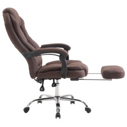 Ergonominen toimistotuoli säädettävällä jalkatuella ja selkänojalla