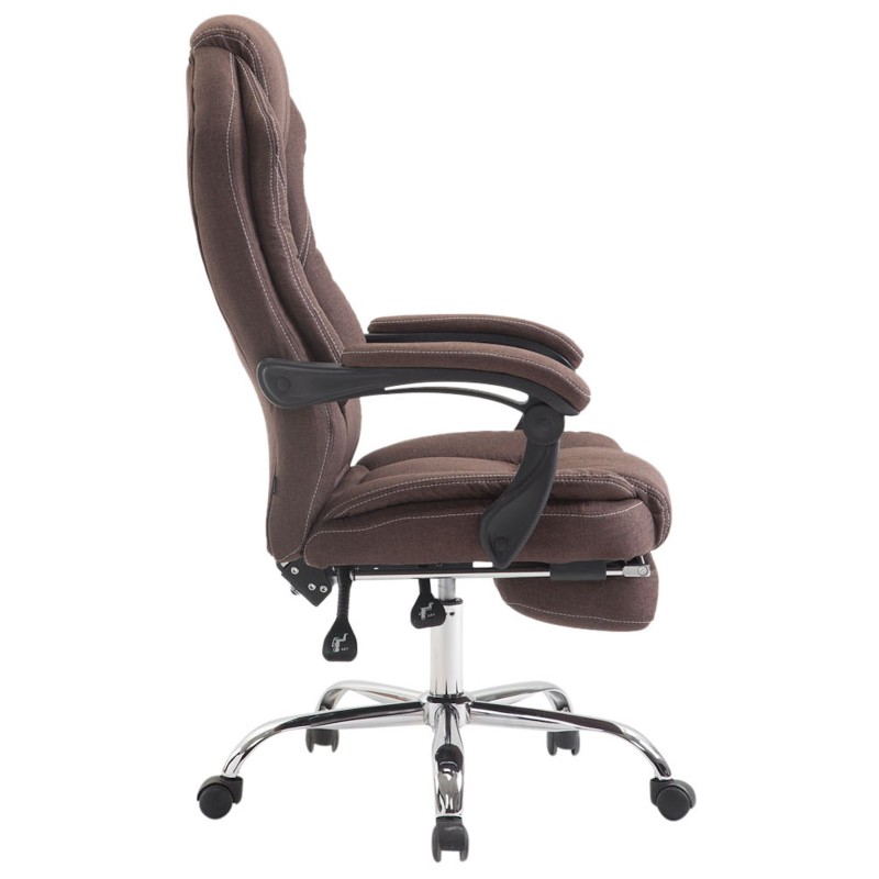 Ergonominen toimistotuoli säädettävällä jalkatuella ja selkänojalla