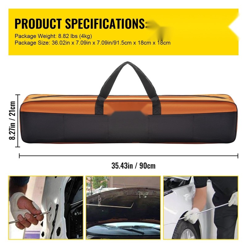 Lommonpoistosarja ruostumatonta terästä 10 tankoa maaliton autoille ja metallipinnoille