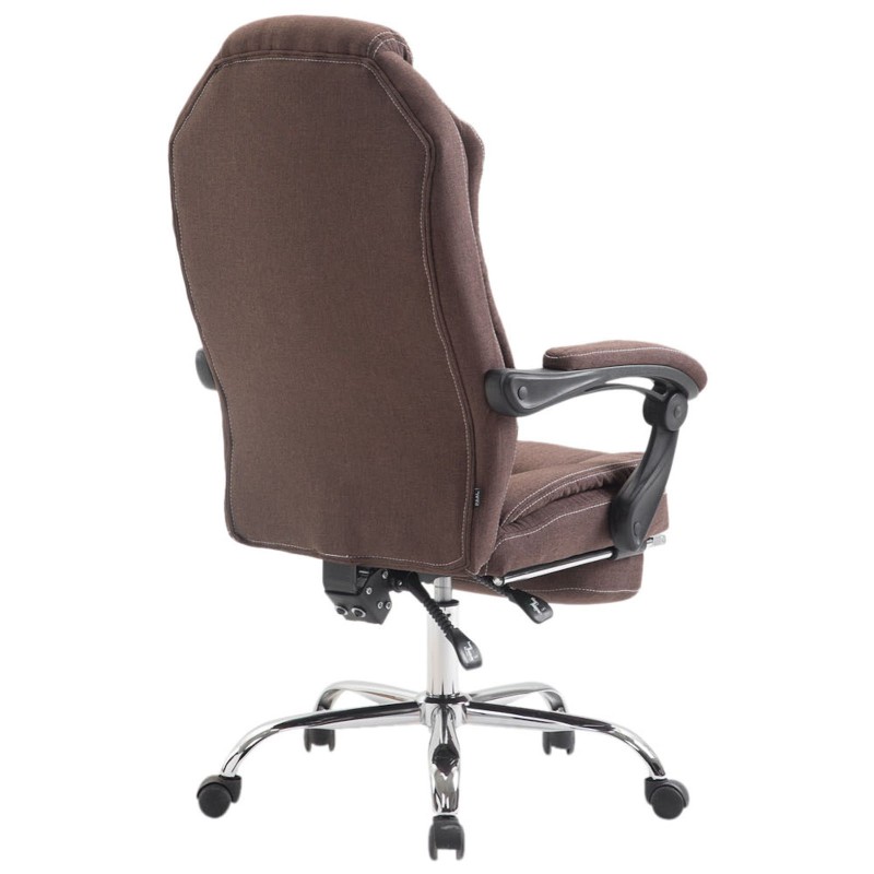 Ergonominen toimistotuoli säädettävällä jalkatuella ja selkänojalla