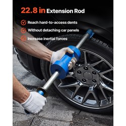 Liukuvasarasarja 14-osainen liukuvasara 5,9 kg jatkovarrella kantolaukulla autoihin