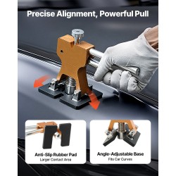 Lommojen oikaisusarja 61-osainen maalia rikkomaton kullanvärisellä lommonostimella T-mallisella liukuvasaralla ja