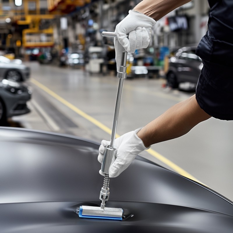 Lommojen oikaisusarja 61-osainen maalia rikkomaton kullanvärisellä lommonostimella T-mallisella liukuvasaralla ja