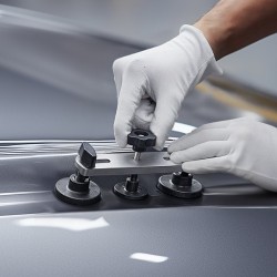 Lommonpoistosarja 60 osaa maalaamaton siltavetäjällä kumivasaralla ja kuumaliimapistoolilla