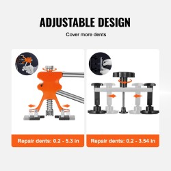 Auton lommokorjaussarja ilman maalausta sisältää sillanostimen liimapyssyn ja vetotapit
