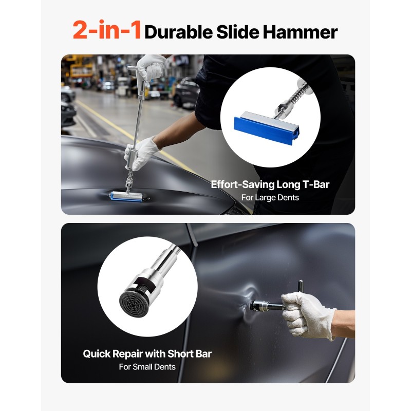 Lommojen oikaisusarja 100-osainen maalipintaa rikkomaton autoihin ja kodin metallipinnoille