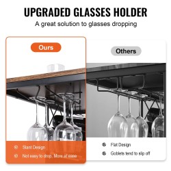 40 tuuman baarikaappi lastulevystä ja teräksestä 20 pullolle viinalasitelineellä