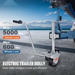 Sähkökäyttöinen vetokone 2268 kg 12V 350W säädettävä 30,5–62,9 cm 8-tuumainen kumipyörä