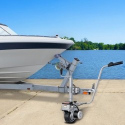 Sähkökäyttöinen vetokone 2268 kg 12V 350W säädettävä 30,5–62,9 cm 8-tuumainen kumipyörä