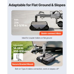 Sähköinen perävaunun siirtäjä 4082 kg vetokyky 100 m kaukosäätö telaketjuilla