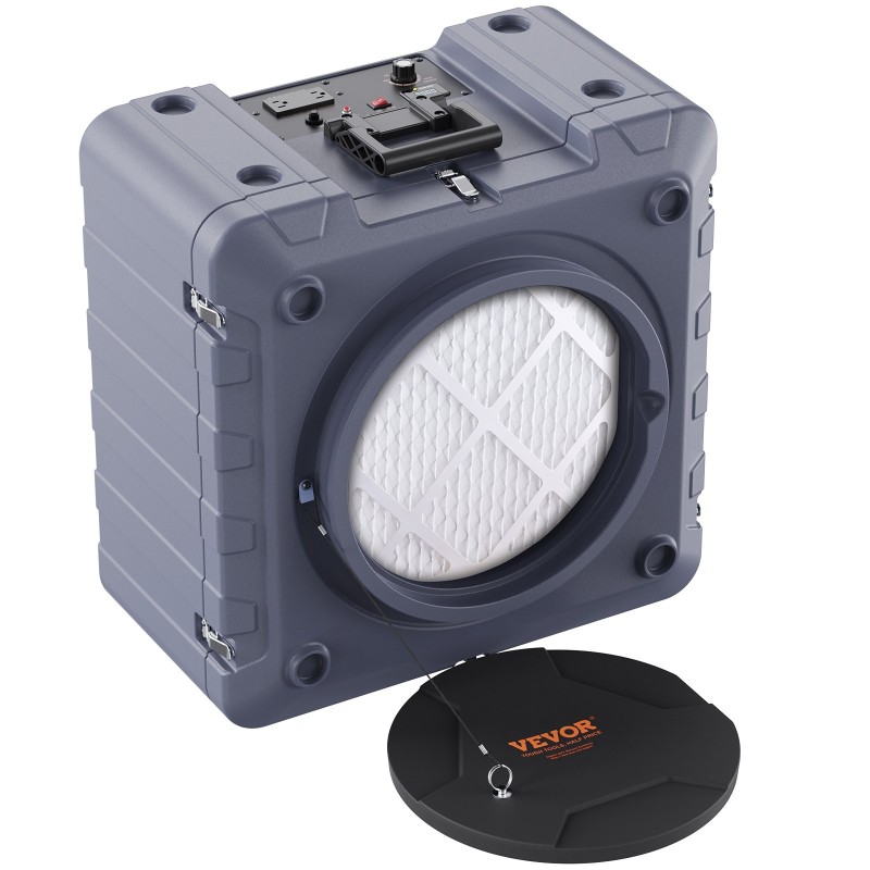 Ilmanpuhdistin 3-vaiheisella suodatuksella MERV10 hiilisuodatin H13 HEPA pinottava 800 CFM