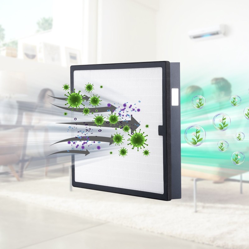 HEPA-ilmansuodatin 16 x 19 tuumaa vaihdettava valkoinen ilmanpuhdistimiin