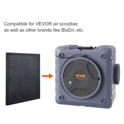 Aktiivihiilisuodattimet 400x400x20 mm 3 kpl musta ilmanpuhdistimiin