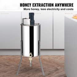 Sähköinen tangentiaalinen hunajalinko ruostumattomasta teräksestä 2/4 kehää