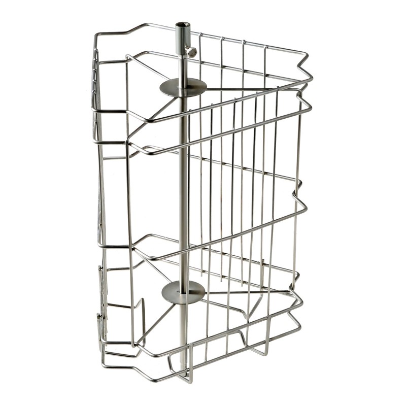 Hunajalinko 3 kehälle ruostumatonta terästä käsikäyttöinen läpinäkyvällä kannella ja hanalla korkeussäädettävällä telineellä