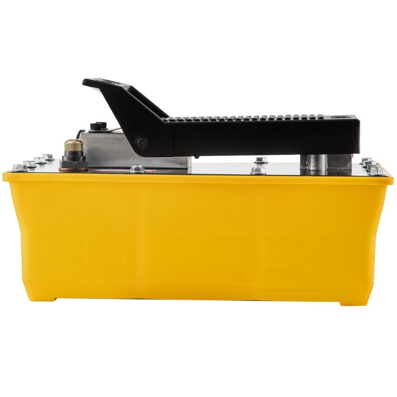 Ilmakäyttöinen hydraulinen jalkapumppu 2,3 l säiliö alumiininen ydin öljyletku ruiskupistooli