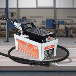 Ilmahydraulinen jalkapoljinpumppu 1,9 litran säiliö noin 6895 baaria 2 metrin letku