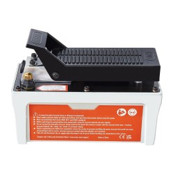 Ilmahydraulinen jalkapoljinpumppu 1,9 litran säiliö noin 6895 baaria 2 metrin letku