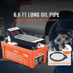 Jalkakäyttöinen paineilmahydraulipumppu 1,6 L säiliö 10000 PSI autokorjaamoihin