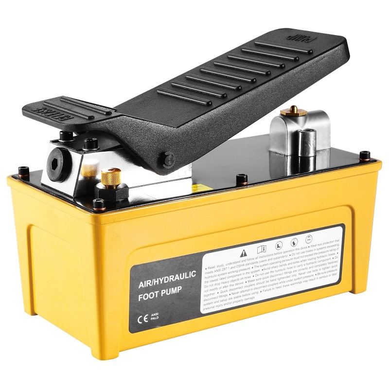 Ilmakäyttöinen jalkahydraulipumppu 10000 PSI 1,6 L öljysäiliö alumiinikotelo