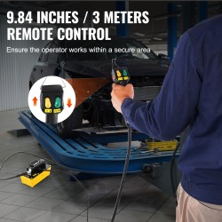 Ilmakäyttöinen hydrauliikkapumppu 10000 PSI 2,3 l säiliö 3 m kauko-ohjain