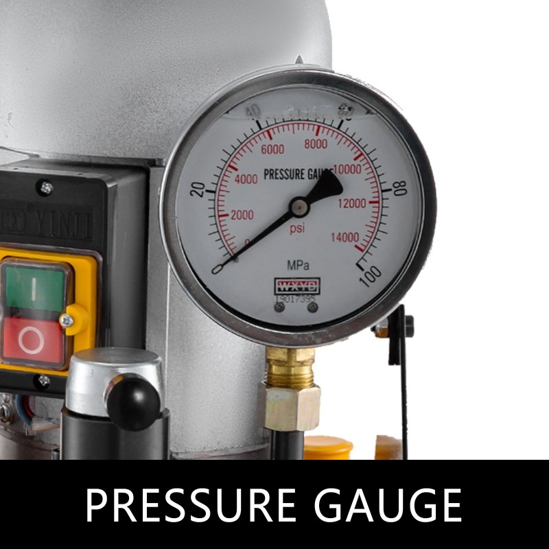 Sähköinen kaksitoiminen hydraulipumppu 750W 8L käsiventtiilillä 220V