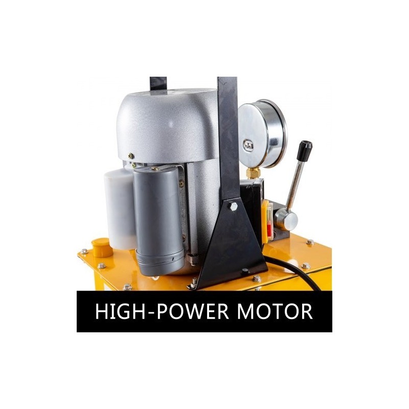 Sähköhydraulinen pumppu yksitoiminen 750 W 7 l öljysäiliö 220 V 10000 PSI
