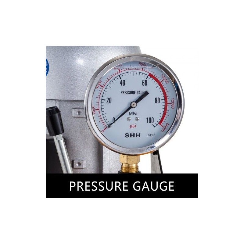 Sähköhydraulinen pumppu yksitoiminen 750 W 7 l öljysäiliö 220 V 10000 PSI