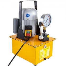 Sähköhydraulinen pumppu yksitoiminen 750 W 7 l öljysäiliö 220 V 10000 PSI