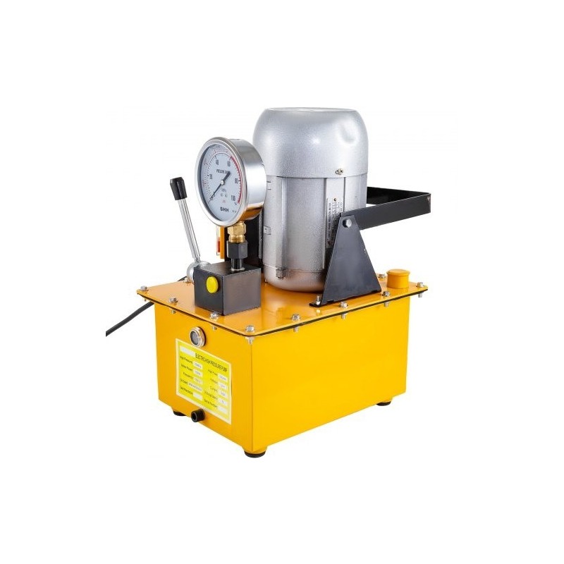 Sähköhydraulinen pumppu yksitoiminen 750 W 7 l öljysäiliö 220 V 10000 PSI